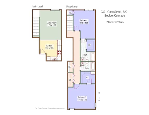 2301 Goss St #201 Floor Plan