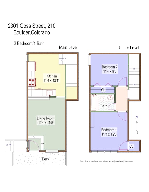 2301 Goss St #210 Floor Plan