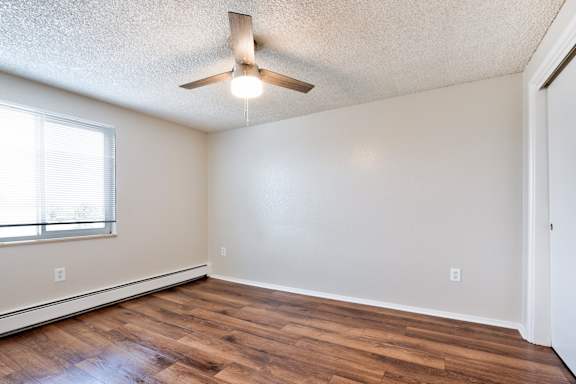 window with blinds in a room at Kingsbrook Arms, Colorado, 80113