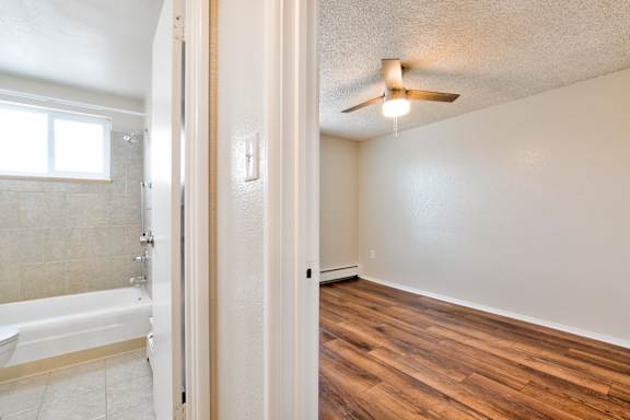 Room with attached bathroom at Kingsbrook Arms, Englewood, 80113