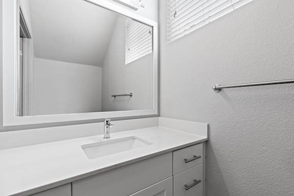 Bathroom With Mirror at The Point at Biscay, Aurora, CO