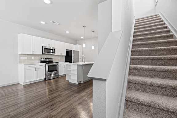 Fully Equipped Eat-In Kitchen at The Point at Biscay, Aurora, CO, 80013