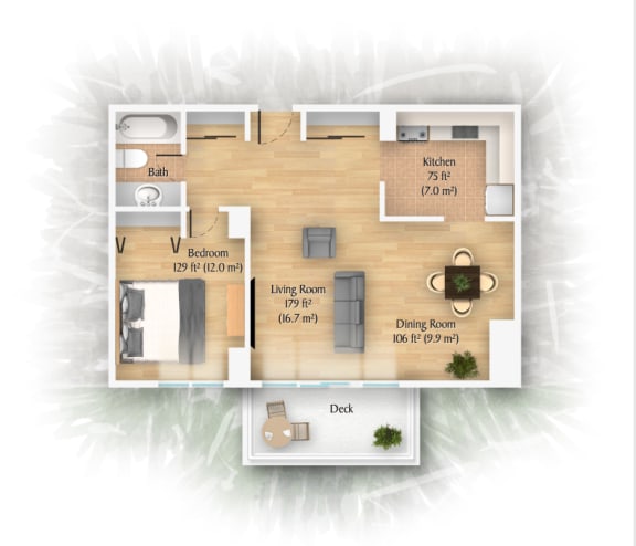 A Type 650sq ft