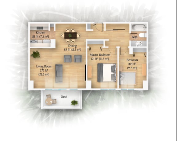 Type C 855 Sq Ft
