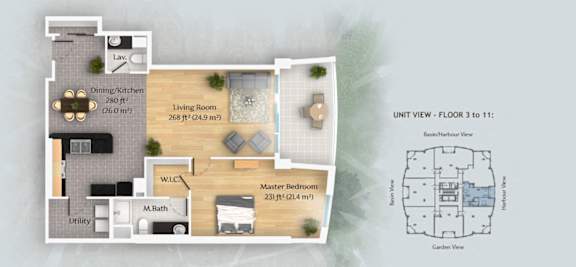 a rendering of a floor plan of a house