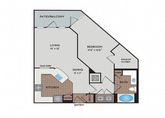004  2 bedroom floor plan  2100 square feet  the residences at