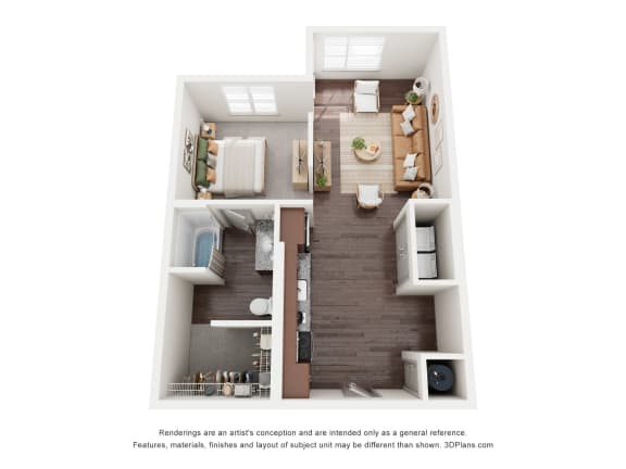 Floor Plan  bedroom floor plan of a 2103 sq ft  apartment