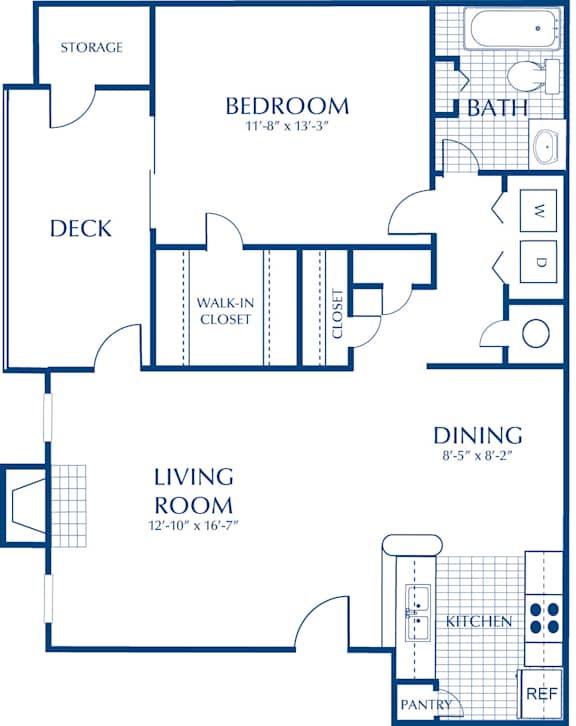 A blueprint of a house layout with labeled rooms and dimensions.