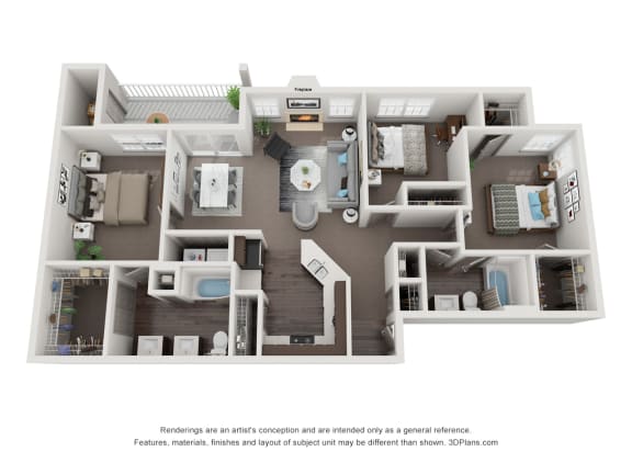 Floor Plan  Classic 3 Bedroom 2 Bath