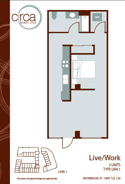 a floor plan of a house with a bedroom and a living room