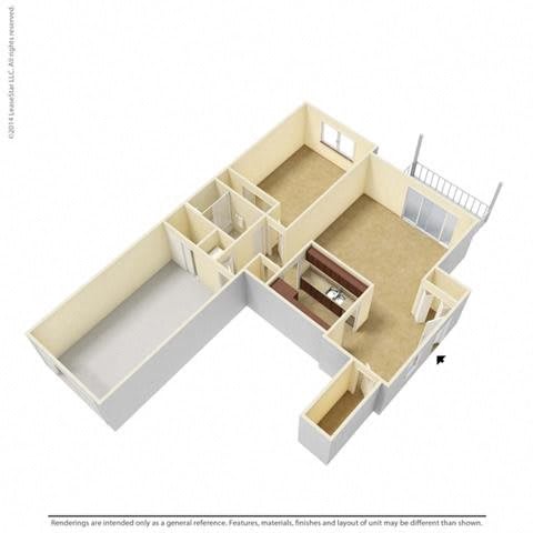 A7R-1 / 1 floorplan 3d