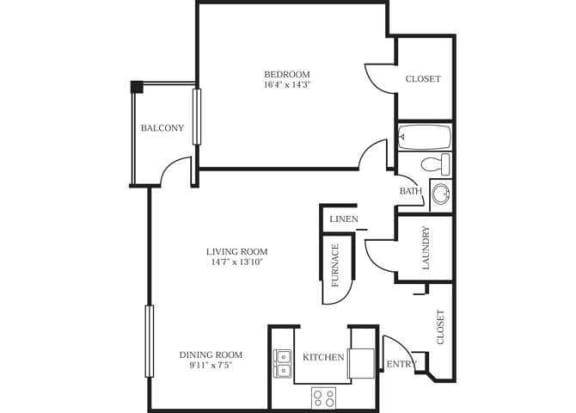 Edina, 1br/1ba