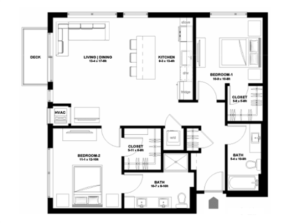 B22, 2 br/ 2 ba