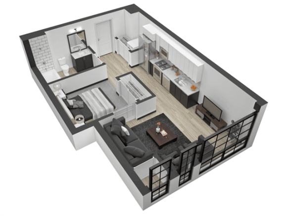 S2I, 1 br / 1 ba