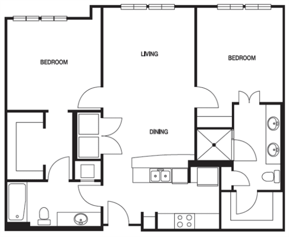 B01 2 Bed | 2 Bath