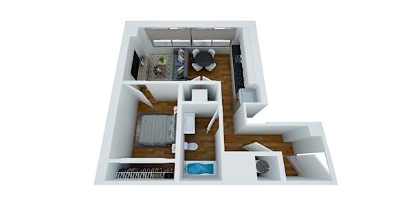 Market 1 Bed