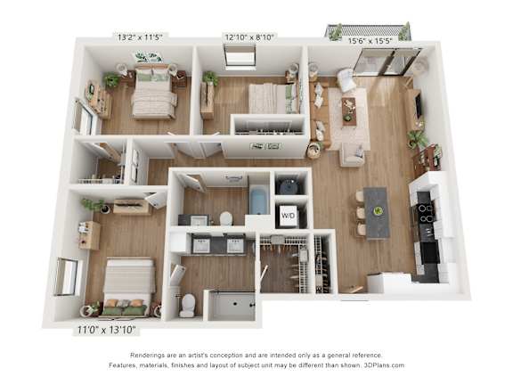 The Clover 3 Bedroom Tarragon