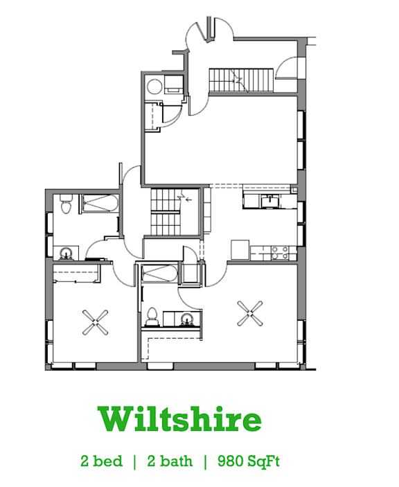 the floor plan of willisite a bed 1 bathroom and a bath