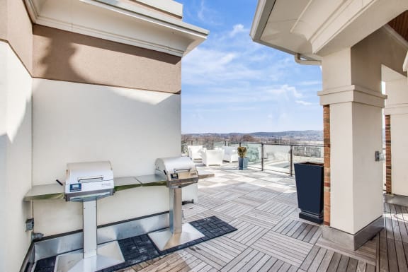 Rooftop with grills at 1600 Pennsylvania Avenue SE, Washington, 20003