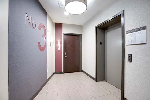 Elevators at 2255 Wisconsin Avenue Apartments in Glover Park, NW Washington DC 20007