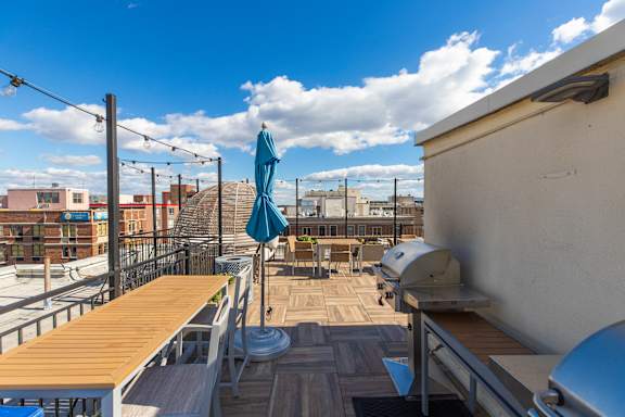 Rooftop deck at The Belvedere on Massachusetts Ave in Washington, DC 20005