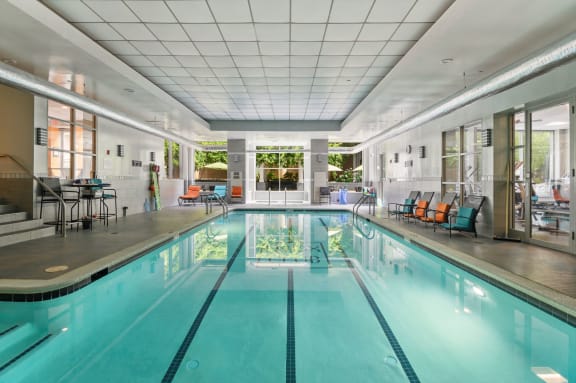 Indoor pool at Lenox Club, Virginia, 22202