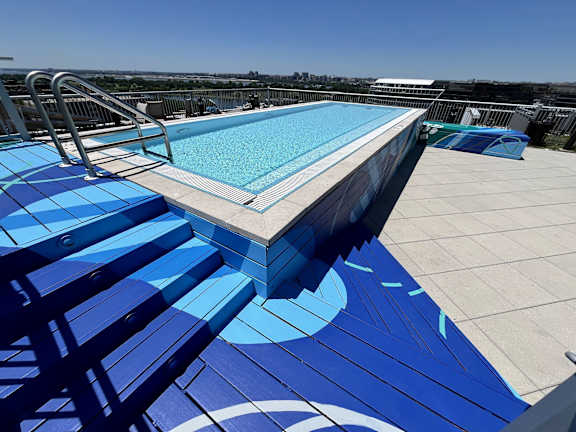 Rooftop pool and deck at Lex and Leo at Waterfront Station in Southwest Waterfront DC
