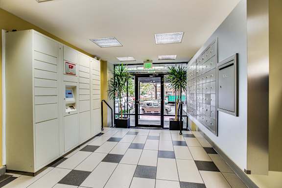 Package lockers at The Palisades Apartments in Logan Circle, Washington, DC 20005