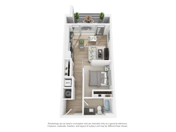 One bedroom apartment at The Shay in Washington, DC