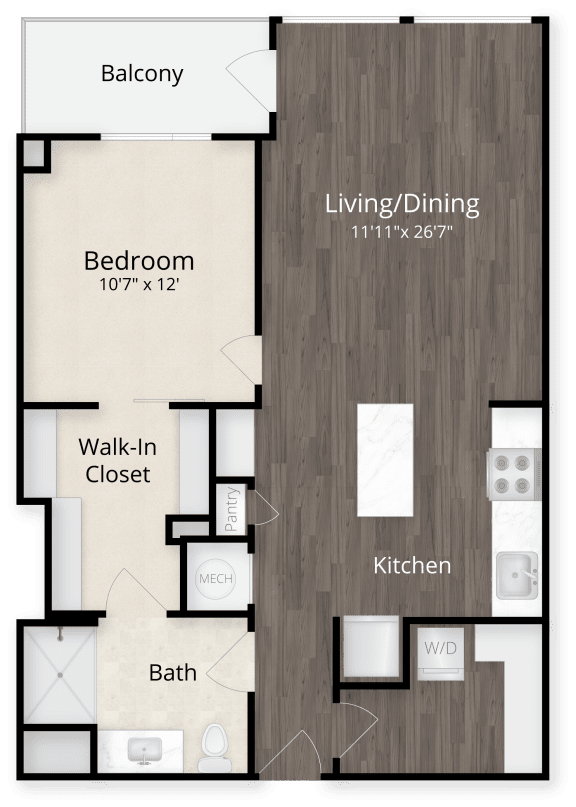 One Bedroom at Valo Apartments, District of Columbia 20024