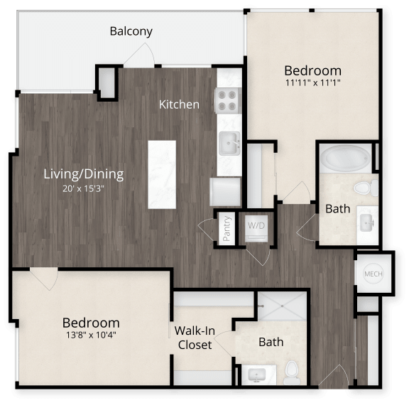 Two Bedroom at Valo Apartments, Washington, District of Columbia