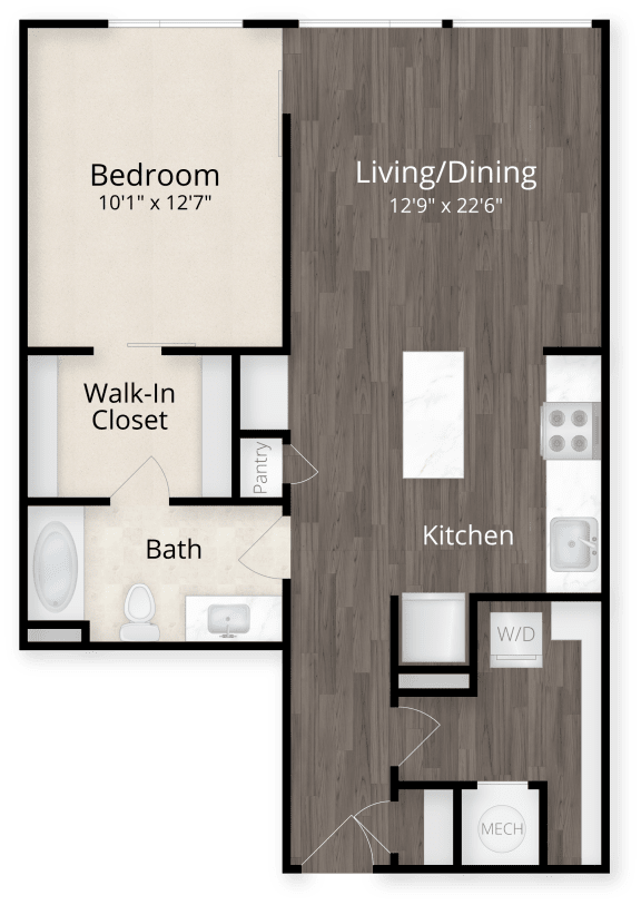 One Bedroom at Valo Apartments, Washington, DC 20024