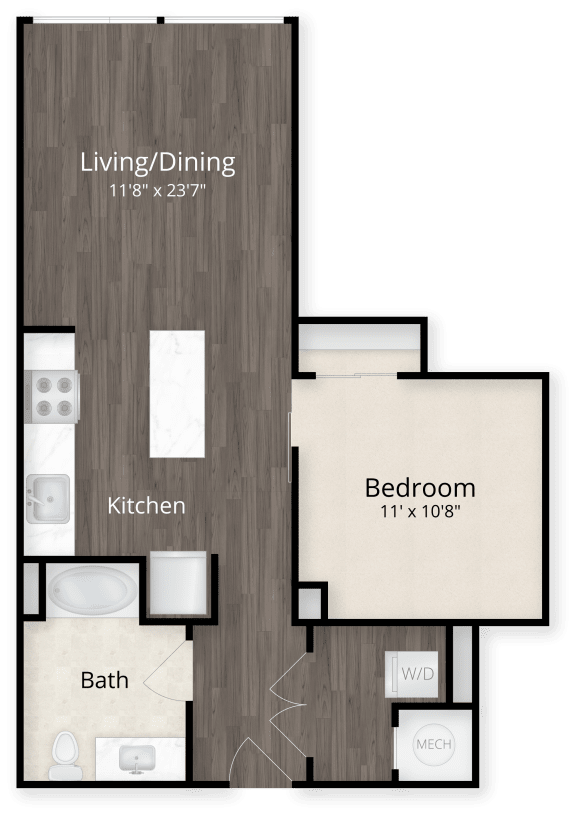 Jr. One Bedroom at Valo Apartments, Washington
