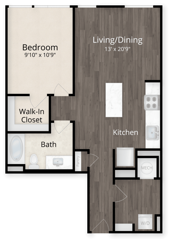 One Bedroom at Valo Apartments, District of Columbia 20024