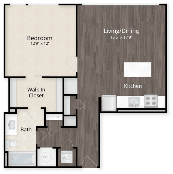 One Bedroom at Valo Apartments, Washington, DC
