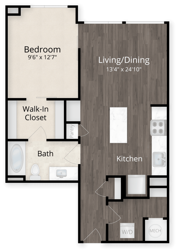 One Bedroom at Valo Apartments, Washington, DC 20024