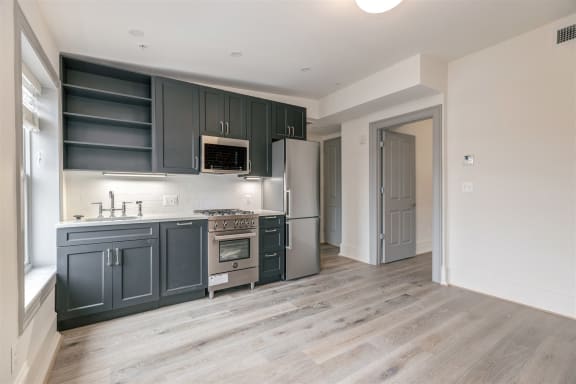 Studio 10 kitchen/living/entry