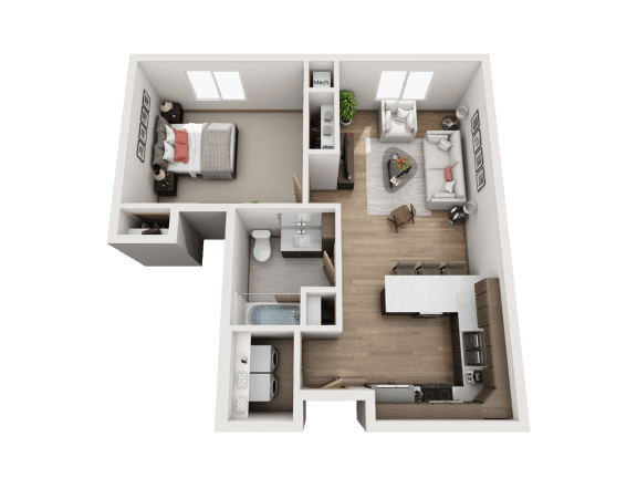 1 Bedroom Floor Plan at Lake Ridge, Minnesota