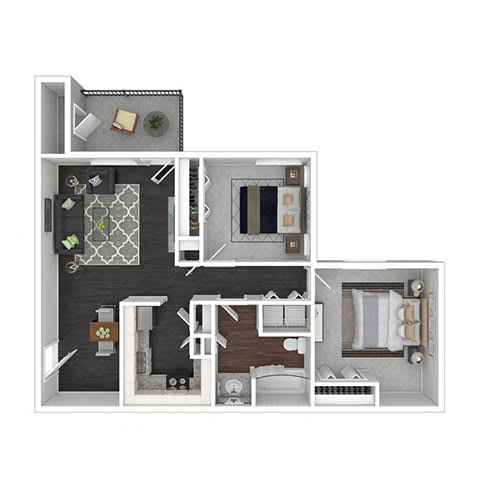 Floor Plan  A floor plan 2x1 at Vista Linda, Santa Fe