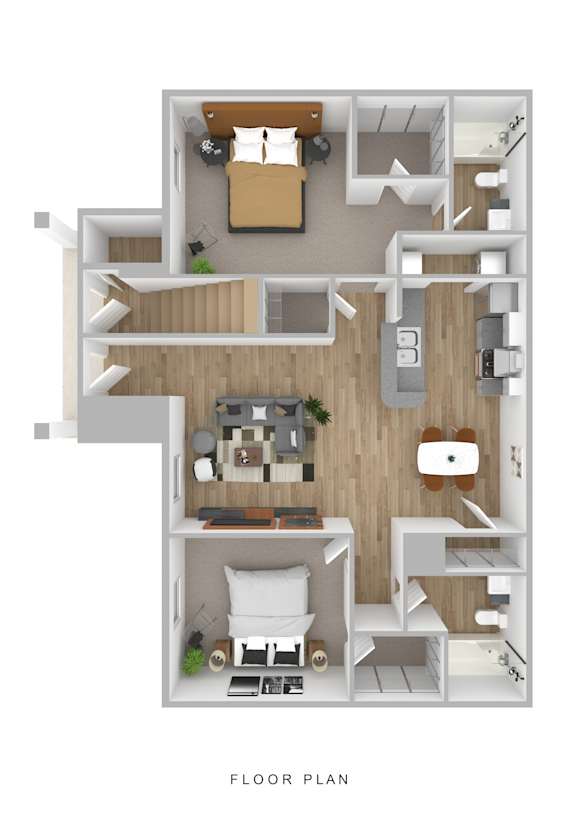 2 bed 2 bath at Waterbridge Apartments , Orlando, FL, 32837