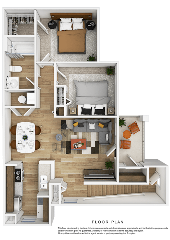 2 bed 2 bath at Arbors at Hickory Creek Apartments , Illinois, 60484