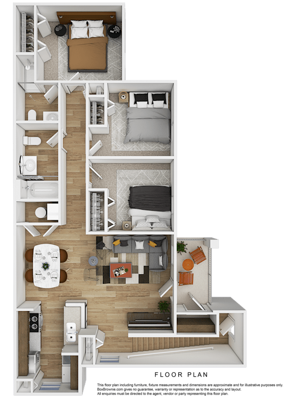 3 bed 2 bath at Arbors at Hickory Creek Apartments , University Park, Illinois