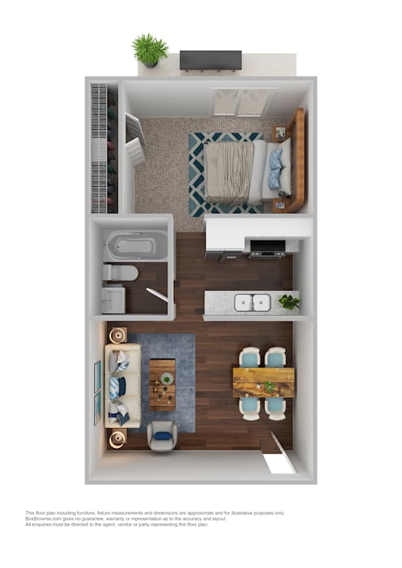 Floor Plan  1 Bed 1 Bath Floor Plan at Davidson Apartment Homes, Concord, North Carolina