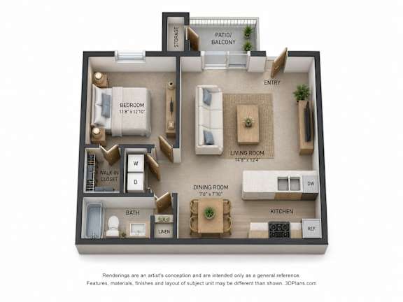 1 bed 1 bath at Epic Apartments , Daytona Beach, FL, 32114
