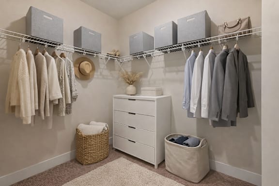 Walk-in Closet at Momentum at First Creek, Denver, CO, 80249