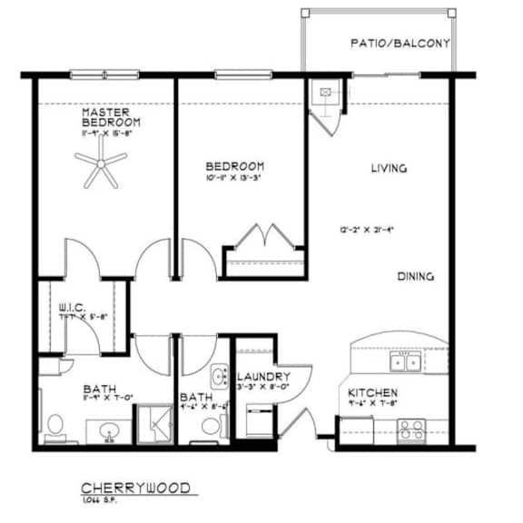 Floor Plan  Cherrywood Floor Plan at The Estates at Arbor Oaks, Andover