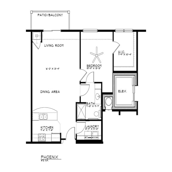 Floor Plan  Phoenix Floor Plan at The Estates at Arbor Oaks, Andover, 55304