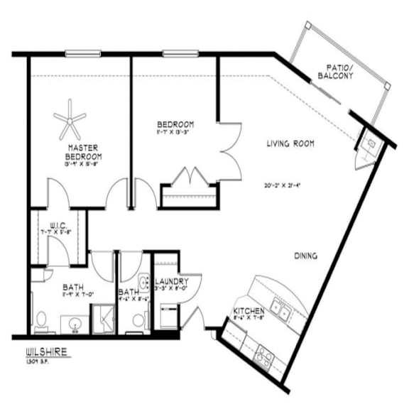 Floor Plan  Wilshire Floor Plan at The Estates at Arbor Oaks, Andover, Minnesota