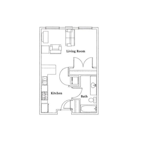 Floor Plan  S1 Floor Plan at Cypress Court, St Cloud, MN 56303