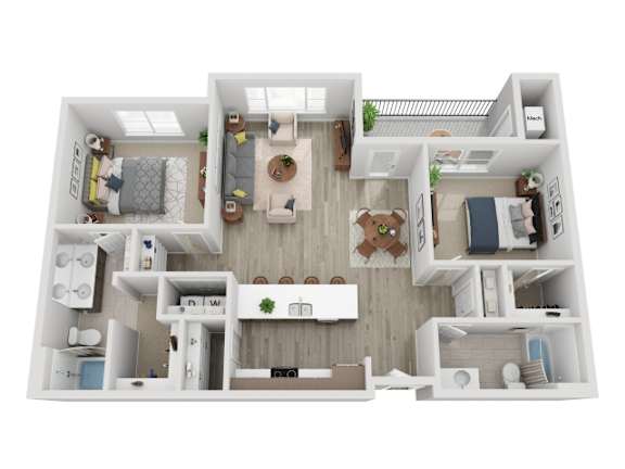 Floor Plan  B2B Floor Plan at Momentum at First Creek, Denver, CO, 80249
